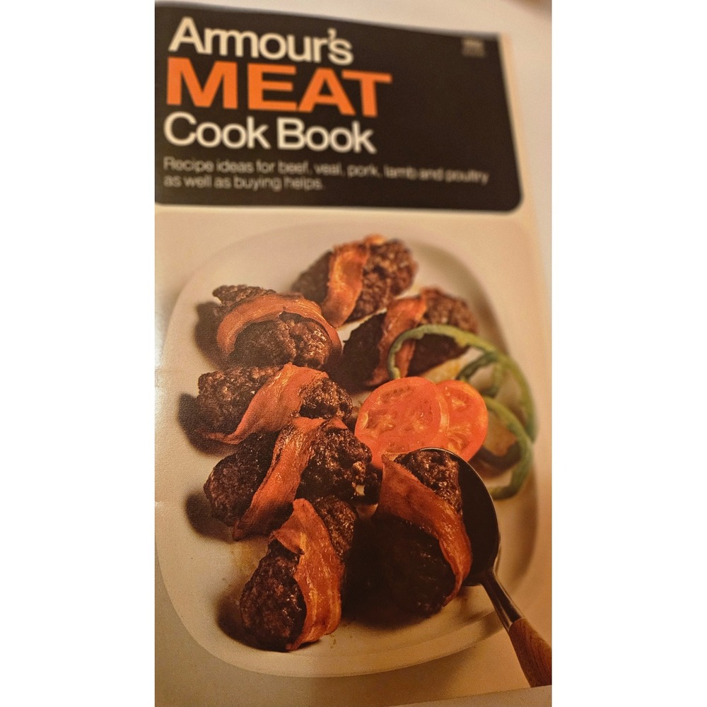 Vintage 1970 Armours Meat Cook Book Pillsbury Recipes Beef Pork Poultry Booklet